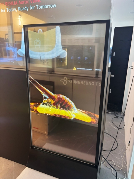 30인치 투명OLED 버티컬타입